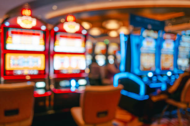 Casino Slot Machines - Blurred