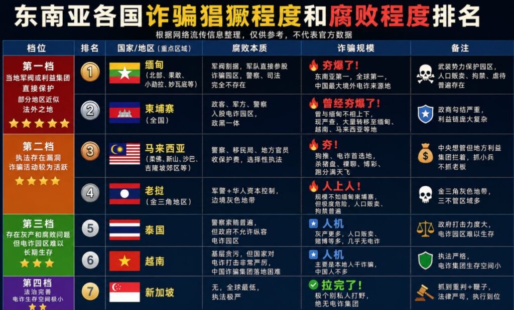 东南亚电诈版图大洗牌：谁是诈骗天堂？谁又是犯罪禁区？-博彩引流-白菜社区-白菜论坛